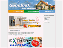 Tablet Screenshot of ganobjak.sk